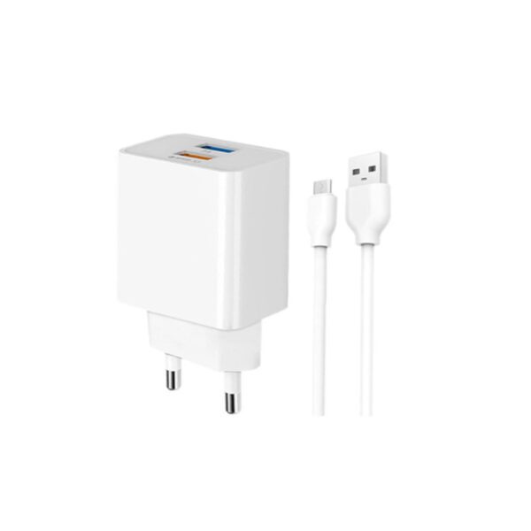 شارژر دیواری پرووان مدل PWC525 به همراه کابل تبدیل MicroUSB