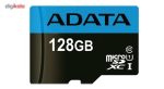 کارت حافظه‌ microSDXC ای دیتا مدل Premier کلاس 10 استاندارد UHS-I U1 سرعت 85MBps همراه با آداپتور SD ظرفیت 128 گیگابایت