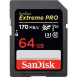کارت حافظه SDXC سن دیسک مدل Extreme Pro V30 کلاس 10 استاندارد UHS-I U3 سرعت 170mbps ظرفیت 64 گیگابایت