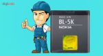 باتری موبایل مدل BL-5K ظرفیت 1200 میلی آمپر ساعت مناسب برای گوشی موبایل نوکیا N85 / N86