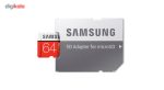 کارت حافظه microSDXC سامسونگ مدل Evo Plus کلاس 10 استاندارد UHS-I U1 سرعت 80MBps همراه با آداپتور ظرفیت 64 گیگابایت