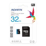 کارت حافظه‌ microSDHC ای دیتا مدل Premier کلاس 10 استاندارد UHS-I U1 سرعت 100MBps ظرفیت 32 گیگابایت به همراه آداپتور SD
