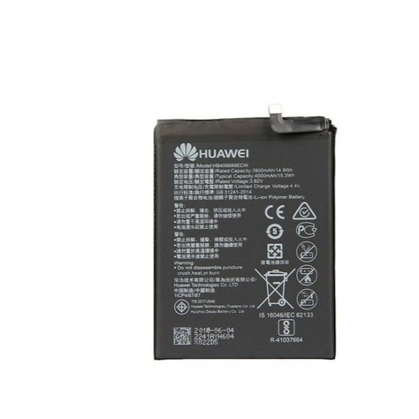 باتری موبایل هوآوی مدل HB4060689 ظرفیت 3900 میلی آمپر ساعت مناسب برای گوشی موبایل هوآوی Y9 2018/Y9 2019/Y7 prime/Honor 8C/Mate 9