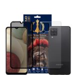 محافظ صفحه نمایش حریم شخصی اینفینیتی مدل Pro Max مناسب برای گوشی موبایل سامسونگ Galaxy A12 به همراه محافظ پشت گوشی