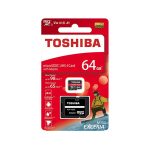 کارت حافظه microSDXC توشیبا مدل M303 کلاس 10 استاندارد UHS-I U3 سرعت 98MBps ظرفیت 64 گیگابایت به همراه آداپتور SD