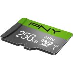 کارت حافظه microSDXC پی ان وای مدل Elite کلاس 10 استاندارد UHS-I U1 سرعت 100MBs ظرفیت 256 گیگابایت به همراه آداپتور SD
