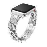 بند مدل کارتیر نگین دار مناسب برای اپل واچ 42/44/45 میلی متری