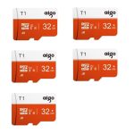 کارت حافظه microSDXC ایگو مدل T1 کلاس 10 استاندارد UHS-I U1 سرعت 80MBps ظرفیت 32 گیگابایت بسته5 عددی