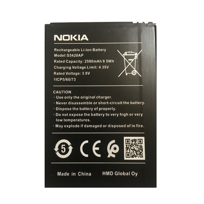 باتری موبایل مدل S5420AP ظرفیت 2500 میلی آمپر ساعت مناسب برای گوشی موبایل نوکیا C1_62908a852241f.jpeg باتری موبایل مدل S5420AP ظرفیت 2500 میلی آمپر ساعت مناسب برای گوشی موبایل نوکیا C1