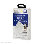 شارژر دیواری دبلیو یو دبلیو مدل T42 به همراه کابل MicroUSB