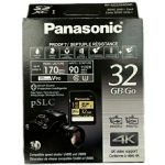 کارت حافظه SD پاناسونیک مدل Rp-SDZA32G کلاس 10 استاندارد v90 سرعت 170Mps ظرفیت 32 گیگابایت