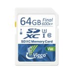 کارت حافظه SDXC ویکومن مدل Extra 600X Plus کلاس 10استاندارد UHS-I سرعت 90MB/S ظرفیت 64 گیگابایت