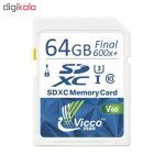 کارت حافظه SDXC ویکومن مدل Extra 600X Plus کلاس 10استاندارد UHS-I سرعت 90MB/S ظرفیت 64 گیگابایت