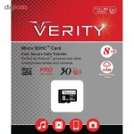 کارت حافظه microSDHC وریتی مدل V30 کلاس 10 استاندارد UHS-I U1 سرعت 30MBps ظرفیت 8 گیگابایت