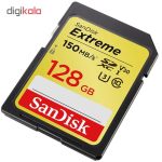 کارت حافظه SDXC سن دیسک مدل Extreme V30 کلاس 10 استاندارد UHS-I U3 سرعت 150mbps ظرفیت 128 گیگابایت
