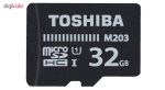 کارت حافظه microSDHC توشیبا مدل M203 کلاس 10 استاندارد UHS-I سرعت 100MBps ظرفیت 32 گیگابایت