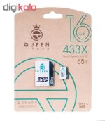 کارت حافظه microSDHC کوئین تک مدل Elite 433X کلاس 10 استاندارد UHS-I U1 سرعت 65MBps ظرفیت 16 گیگابایت به همراه آداپتور SD