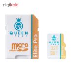 کارت حافظه microSDHC کوئین تک مدل Elite pro 566X کلاس 10 استاندارد UHS-I U1 سرعت 85MBps ظرفیت 32 گیگابایت به همراه آداپتور SD