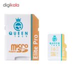 کارت حافظه microSDHC کوئین تک مدل Elite pro 566X کلاس 10 استاندارد UHS-I U1 سرعت 85MBps ظرفیت 16 گیگابایت به همراه آداپتور SD