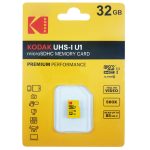 کارت حافظه microSDHC کداک مدل Premium Performance کلاس 10 استاندارد UHS-I U1 سرعت 85MBps ظرفیت 32 گیگابایت