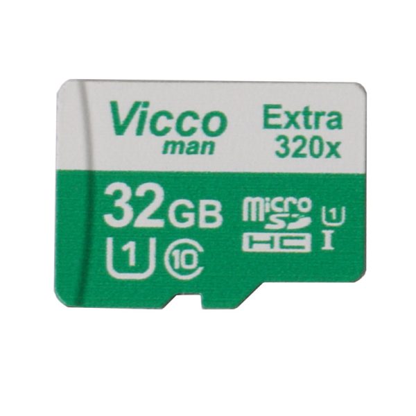 کارت حافظه microSDHC ویکومن مدل Extra 320x کلاس 10 استاندارد UHS-I U1 سرعت 48MBs ظرفیت 32 گیگابایت