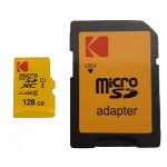 کارت حافظهmicroSDXCکداک مدلPermiumPerformanceکلاس10استانداردUHS-IU1سرعت85MBpsظرفیت128گیگابایت به همراه اداپتورSD