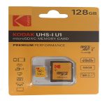 کارت حافظهmicroSDXCکداک مدلPermiumPerformanceکلاس10استانداردUHS-IU1سرعت85MBpsظرفیت128گیگابایت به همراه اداپتورSD