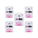 کارت حافظه microSD HC تروبایت مدل 633X کلاس 10 استاندارد UHS-I U1 سرعت 95MBps ظرفیت 8 گیگابایت به همراه کارت خوان بسته 5 عددی