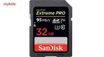 کارت حافظه SDHC سن دیسک مدل Extreme Pro V30 کلاس 10 استاندارد UHS-I U3 سرعت 633X 95MBps ظرفیت 32 گیگابایت