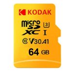 کارت حافظه microSDXC کداک کلاس 10 استاندارد UHS-I U3 سرعت 100MBps ظرفیت 64 گیگابایت