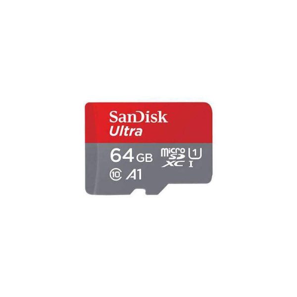 کارت حافظه microSDXC سندیسک مدل Ultra A1 کلاس 10 استاندارد UHS-I سرعت 100MBps ظرفیت 64 گیگابایت