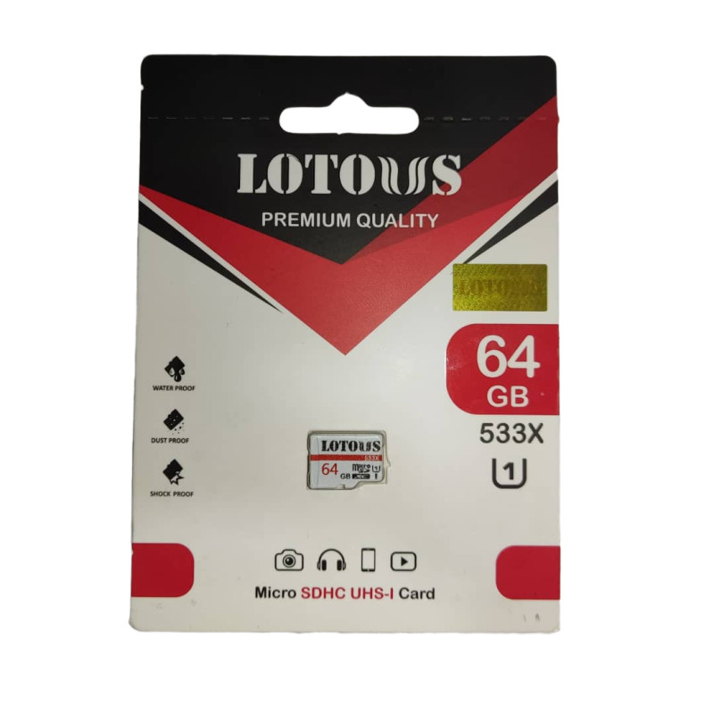 کارت حافظه microSDHC مدل 533X کلاس 10 استاندارد UHS-I U1 سرعت 100MBps ظرفیت 64 گیگابایت