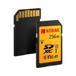 کارت حافظه SDXC کداک مدل A1 – V30 کلاس 10 استاندارد UHS-I U3 سرعت 100mbps ظرفیت 256 گیگابایت