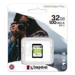 کارت حافظه SDXC کینگستون مدل CANVAS کلاس 10 استاندارد UHS-1 U1 سرعت 100MBps ظرفیت 32 گیگابایت