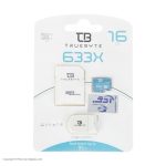 کارت حافظه MicroSD HC تروبایت مدل 633X-V10 کلاس 10 استاندارد UHS-I U1 ظرفیت 16 گیگابایت به همراه آداپتور SD و کارت خوان