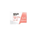 کارت حافظه microSDXC سیلیکون پاور مدل Superior کلاس 10 استاندارد UHS-I U3 سرعت 100MBps ظرفیت 64 گیگابایت به همراه آداپتور SD