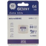 کارت حافظه microSDXC جم اس تی مدل Extra 533x کلاس 10 استاندارد UHS-I سرعت 80MBps ظرفیت 64 گیگابایت