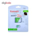 کارت حافظه microSDHC گلکسبیت مدل Turbo کلاس 10 استاندارد UHS-I سرعت 70MBps ظرفیت 16 گیگابایت به همراه آداپتور SD