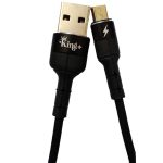 کابل تبدیل USB به MicroUSB کینگ پلاس مدل HK-03 طول 1 متر