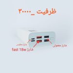 شارژر همراه تی وان مدل 321 ظرفیت 30000 میلی آمپر ساعت