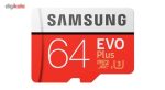 کارت حافظه microSDXC سامسونگ مدل Evo Plus کلاس 10 استاندارد UHS-I U3 سرعت 100MBps ظرفیت 64 گیگابایت