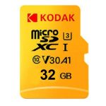 کارت حافظه microSDXC کداک کلاس 10 استاندارد UHS-I U3 سرعت 100MBps ظرفیت 32 گیگابایت
