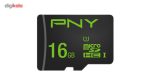 کارت حافظه microSDHC پی ان وای مدل U1 کلاس 10 استاندارد UHS-I سرعت 80MBps ظرفیت 16 گیگابایت به همراه آداپتور SD