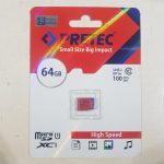 کارت حافظه MicroSDXC I پرتک مدل Smal کلاس 10 استاندارد UHS-I U1 سرعت 100MPps ظرفیت 64 گیگابایت