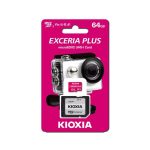کارت حافظه microSDXC کیوکسیا مدل Exceria کلاس 10 استاندارد UHS-I U3 سرعت 100MBps ظرفیت 64 گیگابایت به همراه آداپتور SD