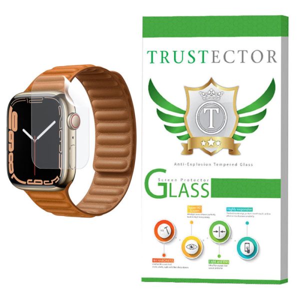 محافظ صفحه نمایش تراستکتور مدل TPWTA-Glass مناسب برای اپل واچ سری 7 45 میلی متر