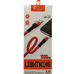 کابل تبدیل USB به لایتنینگ کینگ پلاس مدل 23 طول 1 متر