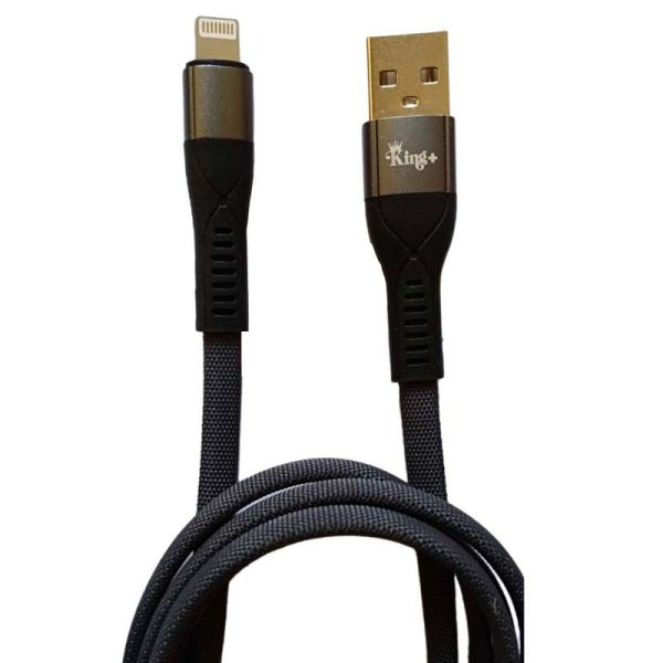 کابل تبدیل USB به لایتنینگ کینگ پلاس مدل 23 طول 1 متر