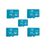 کارت حافظه microSD HC تروبایت مدل 633X-V10 کلاس 10 استاندارد UHS-I U1 سرعت 95MBps ظرفیت 16گیگابایت به همراه کارت خوان بسته 5 عددی