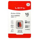 کارت حافظه microSDXC لیتو مدل 533x A1 کلاس 10 استاندارد UHS-I سرعت 80MBps ظرفیت 16 گیگابایت